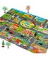 Tpouo Kids Carpet Play-mat City Life Extra Large Learn Have Fun Safe Kids Play Mat City Road Buildings Parking Map，Children‘s Game Scene Map Educational ToysUSA in Stock