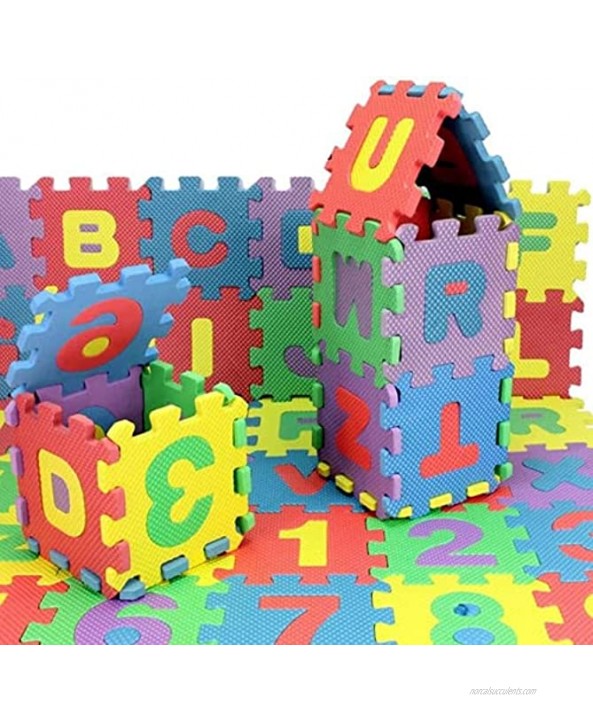 XXY216 36PCs Baby Child Number Alphabet Digital Puzzle Little Size Interlocking Foam Puzzle Play Mat,Waterproof Lightweight Easy Clean Building Blocks Maths Early Educational Toy Gift