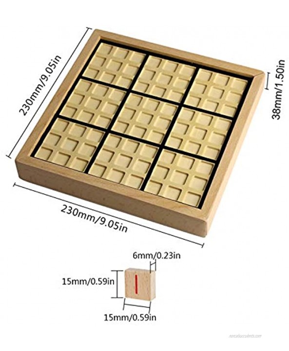Andux Land Wooden Sudoku Puzzle Board Game with Drawer SD-02 Black