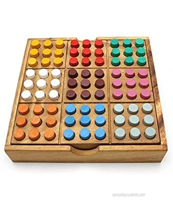 Colored Sudoku Sudoku Wooden Board Game Coding Puzzle Logic Game Coding Game Gift for mom Challenge Puzzle Table Game