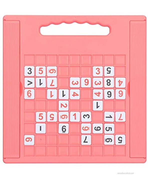 Enhance Parent?Child Interaction Durable Sudoku Game Easy to Store Lightweight Gift for ChildrenPink