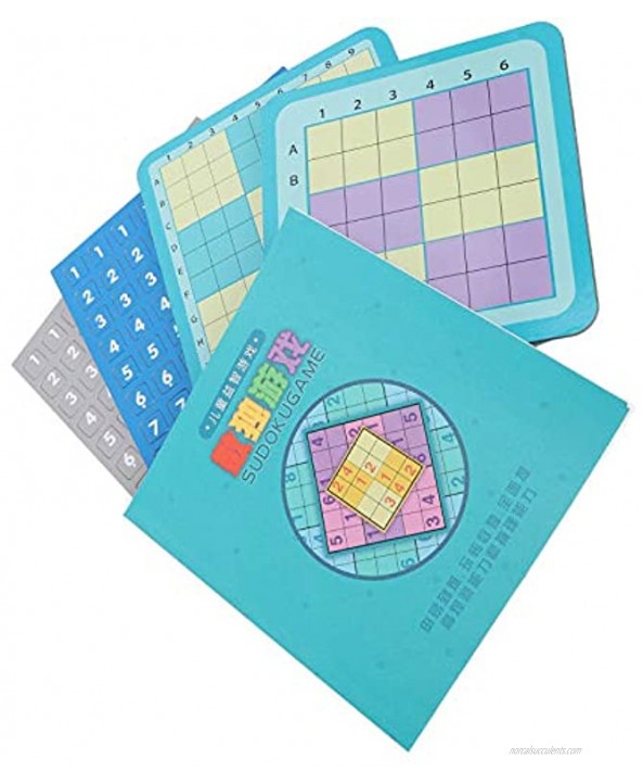 GLOGLOW 4Pcs Wooden Sudoku Puzzles Board Game Magnetic Sudoku for Kids Logical Thinking Ability Math Brain Teaser Toys Educational Desktop Game