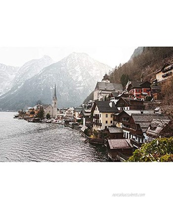 Jigsaw Puzzles European Lakeside Village Scenic DIY Wooden Puzzles for Home Wall Decoration 500 1000 1500 2000 3000 4000 Pieces 0224 Color : No partition Size : 4000 Pieces