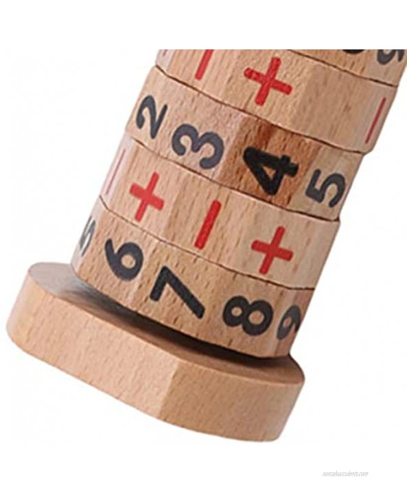 Kiminors Wood Children Mathematics Hybrid Speed Calculator 3-5-8 Years Old Plus or Minus Arithmetic Teaching Aid Logic Toy