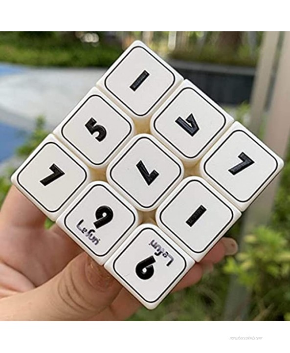 LIYOUPIN Sudoku Magic Cube Number Speed Cube Puzzle Cube Three-Order Relief Effect Student Childrens Educational Early Education Creative Toys