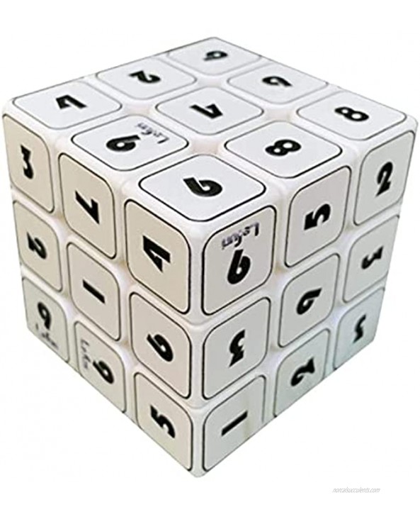 LIYOUPIN Sudoku Magic Cube Number Speed Cube Puzzle Cube Three-Order Relief Effect Student Childrens Educational Early Education Creative Toys