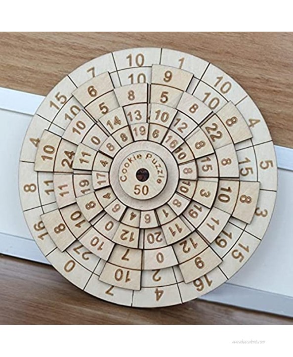 Math Wooden Puzzle Huarong Road Number Puzzle Arrange，to Make Each of The 16 Columns of Numbers Add Up to 50，High Difficulty Mathematical Brain Burning Puzzle Toy for Kids and Adults A