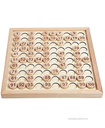 Poiuqew Wooden Sudoku Game Number Puzzle Board Sudoku 2 in 1 Sudoku Puzzle Board Game Wooden Toys Hundred Board Montessori Math Educational Toy Gift for Kids and Adults 0-100 Respectable