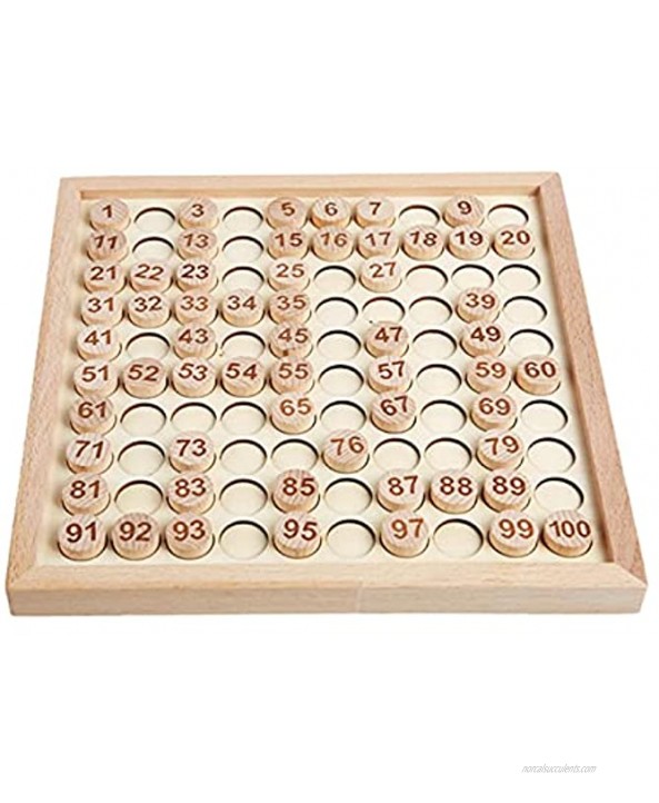 Poiuqew Wooden Sudoku Game Number Puzzle Board Sudoku 2 in 1 Sudoku Puzzle Board Game Wooden Toys Hundred Board Montessori Math Educational Toy Gift for Kids and Adults 0-100 Respectable