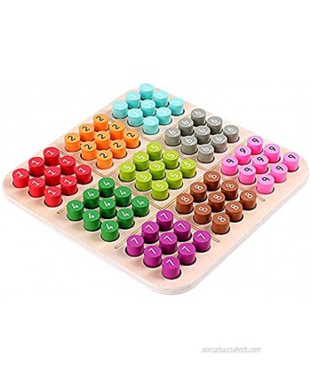 Sudoku Puzzle,Wooden Sudoku Puzzle Board Game Large Family Game,Math Brain Teaser Desktop Game,Double-Sided Chess Playing Double The Fun,Color Surface Gameplay Digital Surface Gameplay Multicolor
