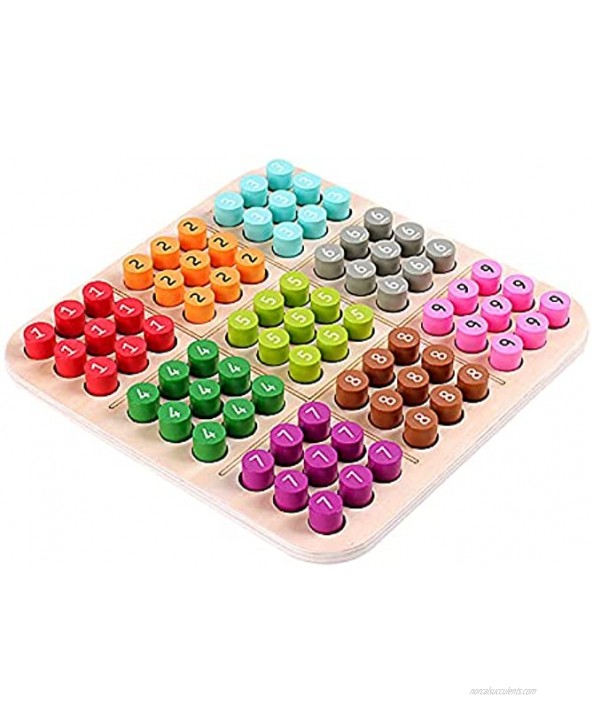Sudoku Puzzle,Wooden Sudoku Puzzle Board Game Large Family Game,Math Brain Teaser Desktop Game,Double-Sided Chess Playing Double The Fun,Color Surface Gameplay Digital Surface Gameplay Multicolor