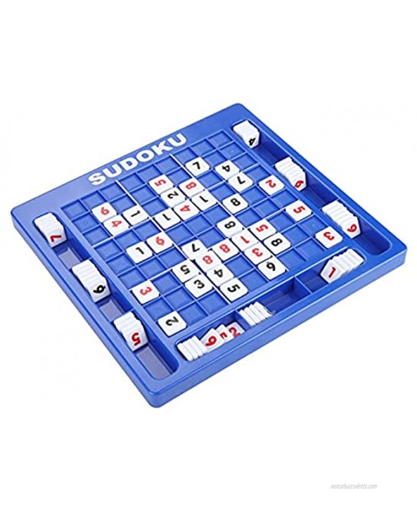 Tomanbery Blue Number Puzzle Game Classical Sudoku Board Game Table Game Toy for Children Above 2 Years Old