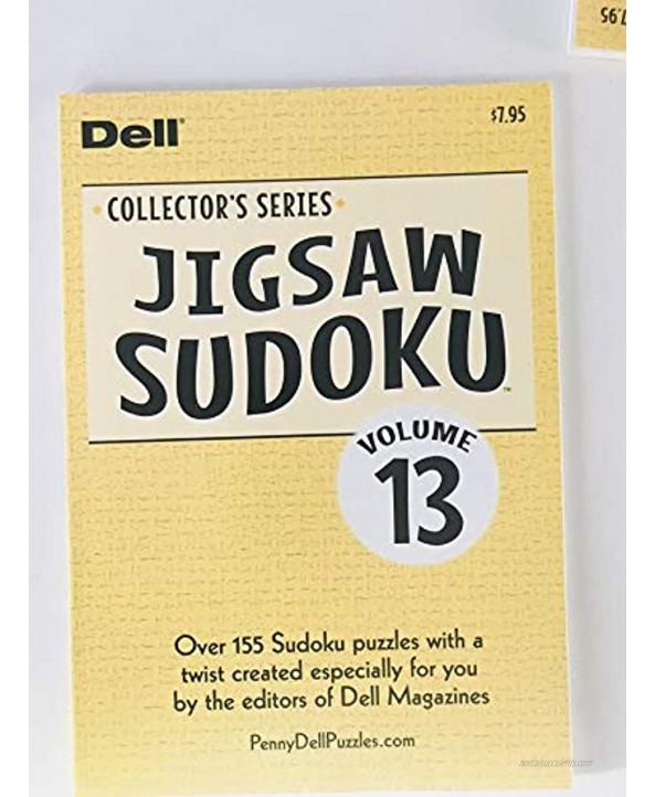 Volumes 12 and 13 of the Jigsaw Sudoku from the Dell Collectors Series Penny Press