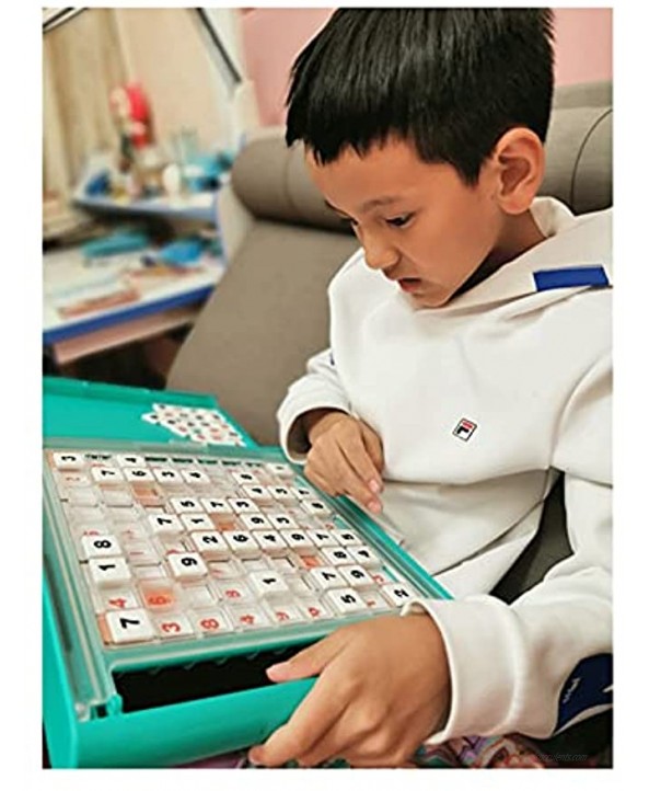 Z-Color Sudoku Game Educational Number Toy Sudoku Board Box Number Place Toy Puzzle Board Game with Drawer & Number Educational Toy Gift for Kids and Adults