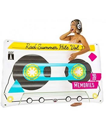 BigMouth Inc. Cassette Tape Pool Float – Gigantic Mixtape Pool Float That Measures Over 5 Feet Funny Inflatable Vinyl Summer Pool or Beach Toy Makes a Great Gift Idea