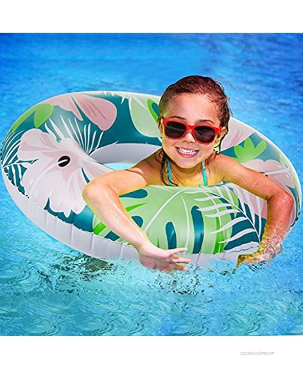 BUYMAX Inflatable Pool Floats 35.4 inch Swimming Ring Medium-Sized Swim Tube for Kids and Adults Pool Inner Tubes for Pool & Beach Floating Ring for Party and Gift