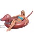 GoFloats Wiener Dog Party Tube Inflatable Raft Float in Style for Adults and Kids Brown