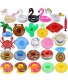 Inflatable Drink Holder 25 Pack Pool Drink Floats Inflatable Cup Holders + 1 Hand Pump Drink Floaties for Swimming Pool Party
