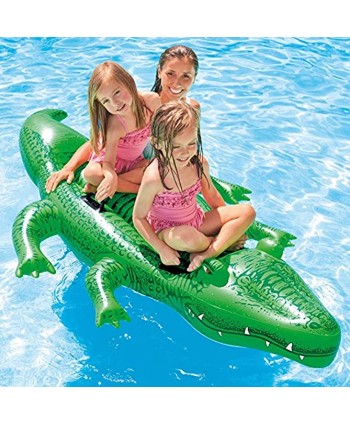 Intex Giant Gator Ride-On 80" X 45" for Ages 3+