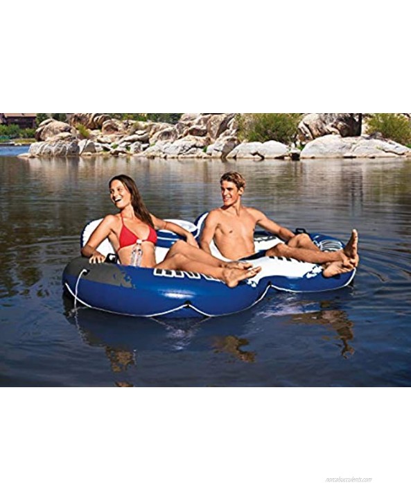 Intex River Run II Water Tube Float Raft Lounger W Cooler Model 58837EP 2 Pack