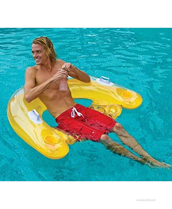 Intex Sit N Float Inflatable Lounge 60 X 39 1 Pack Colors May Vary