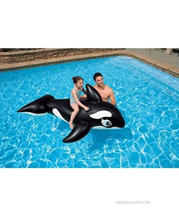Intex Whale Inflatable Pool Ride-On 76" X 47" for Ages 3+