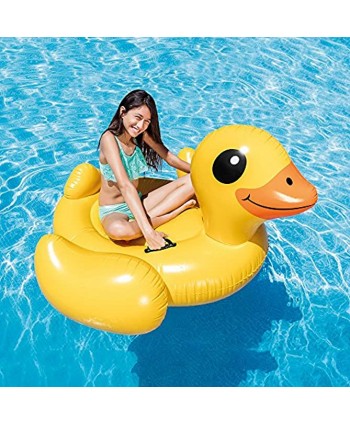 Intex Yellow Duck Inflatable Ride-On 58" X 58" X 32" for Ages 14+