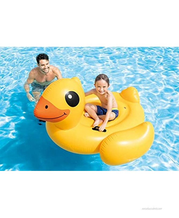 Intex Yellow Duck Inflatable Ride-On 58 X 58 X 32 for Ages 14+