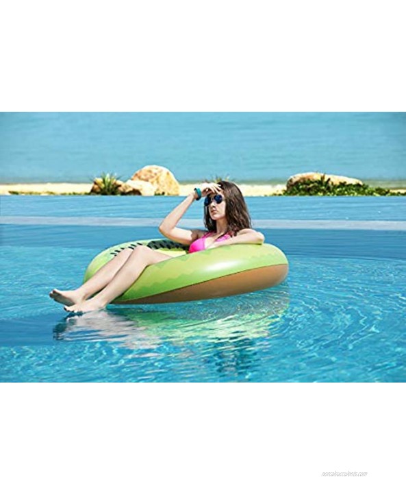 Jasonwell Giant Kiwi Pool Party Float 45 Inch Inflatable Pool Floats Tube Rafts with Fast Valves Summer Beach Swimming Pool Lounge Decorations Toys for Adults & Kids