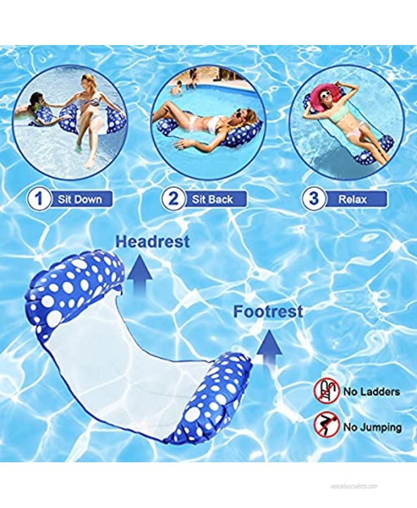 Pool Floats-4-in-1 Pool Noodle Floaties for Adults Pool Floaties Pool Lounger Floats for Swimming Pool Water Toys Pool Floats for Adults Pool Raft