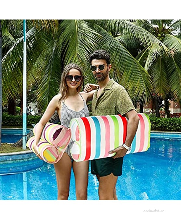 SPERPAND 2 Pack Fabric Pool Floats Hammock Multi-Purpose Water Floats Saddle Lounge Chair Hammock Drifter Inflatable Raft Pool Hammock Floats for Adults