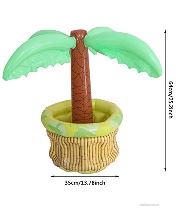 Xgood Inflatable Palm Tree Coolers Drink Cooler Tropical Hawaiian Theme Cooler Floating Pool Cooler Palm Tree Drink Cooler for Summer Beach Theme Party Supplies