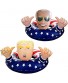 1 Pack of Donald Trump Pool Float 2020 Inflatable Raft Pool Ring XL + 1 Pack of Biden Pool Float Presidential American Flag Inflatable for Summer Pool Party A Lot of Fun for Adults Boys and Girls