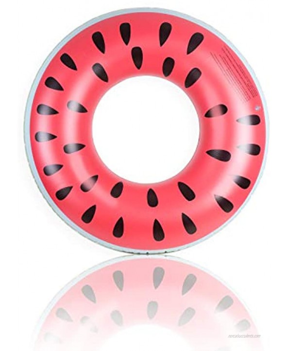 47 inch Watermelon Swim Ring Protective Design of Extension-Type Charging Watermelon 1