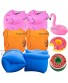 9 PCs Arm Floaties Inflatable Swim Arm Bands Rings with 3PCs Inflatable Drink Holder Pool Arm Floaties for Toddlers Kids and Adults