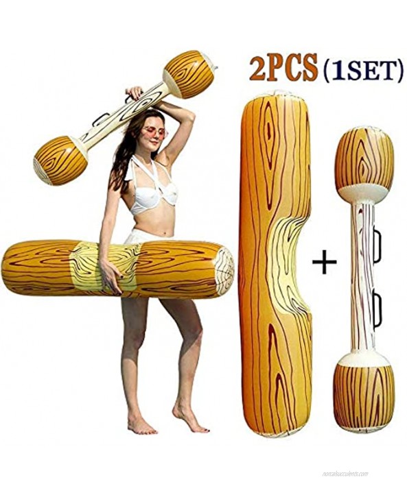 BOMTTY 2Pcs Creative Funny Inflatable Floating Row,Swimming Ring Indoor and Outdoor Buoyancy Toys Suitable for Teenagers and Adults.Inflatable Buoyancy Game Stick