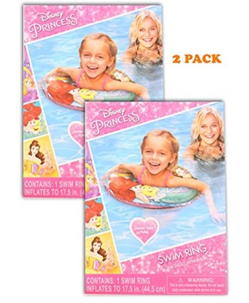 Disney Princess Inflatable Swimming pool 17.5" Swim Ring Toddler Girl 2 pack