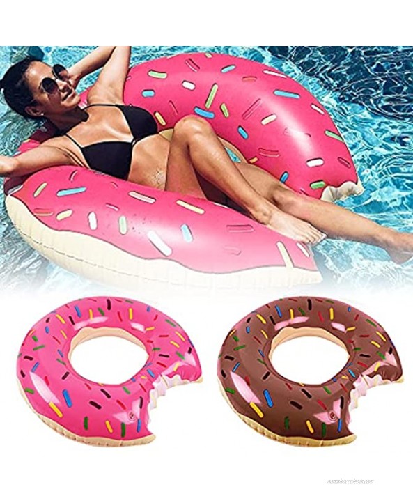 Donut Pool Float Inflatable Funny Raft Rings Swim Pool Tube Toys for Swimming Pool Party 1 Pcs-100cm