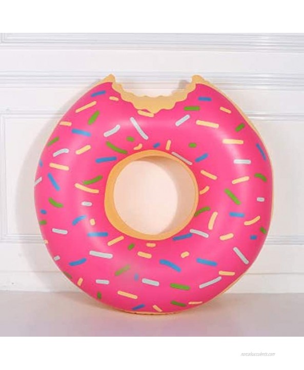 Fastwolf Donut Pool Float for Kids Adults,Inflatable Doughnut Pool Tubes Pink for Summer,Funny Vinyl Summer Pool or Beach Toy for 6-16 Age Teens Kids80cm 31inch
