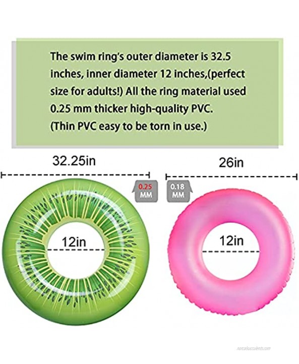 FindUWill Inflatable Pool Floats Swim Tubes Rings3 Pack Beach Swimming Toys for Kids Adults raft floaties Toddlers