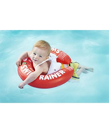 Fred's Swim Academy Toddler SwimTrainer Classic with Safety Straps Red 3 months 4 years