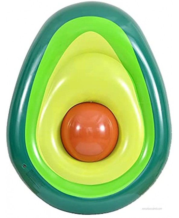Kurala Inflatable Avocado Pool Float Giant Pool Floats Floatie Summer Water Toy for Kids Adults 5 FT Long