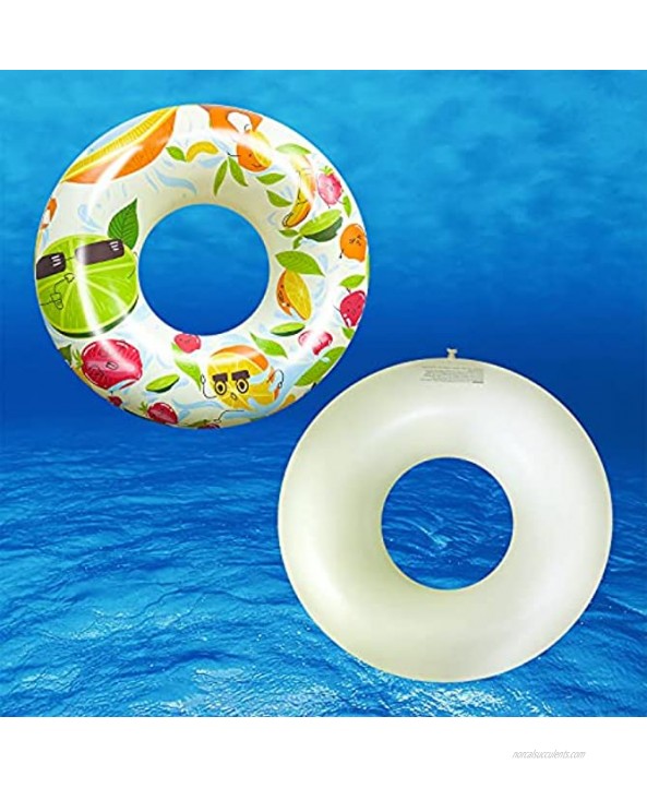 Pool Floats Fruit Party Swimming Rings Inflatable Swim Tube Pool Toys for Kids Adults Swimming Pool Party Decorations