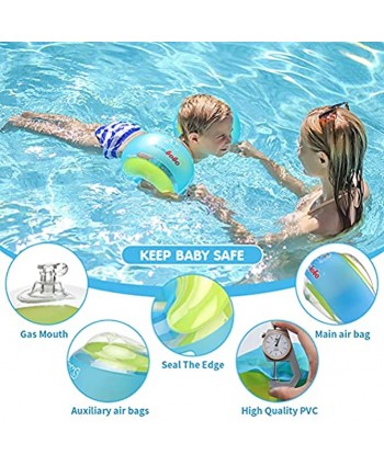 Swimbobo Inflatable Armbands for Kids Aged 3-6 Pool Arm Floatie Sleeves Floater Tube Water Wings Swimming Armlets