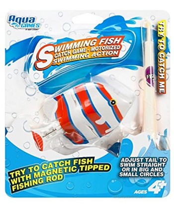 Aqua Swimming Fish Catch Game-Motorized Swimming Action Orange White