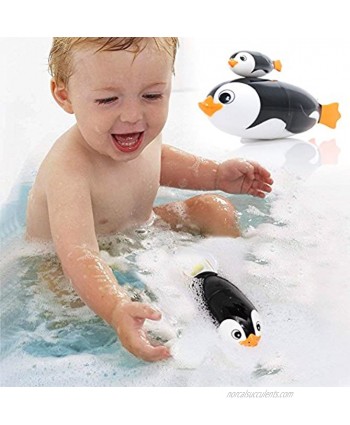 Battery Operated Swimming Penguin Race Dive Flip Water Bathing Toys Water Tub Pool Toys Summer Toys