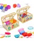 BENBO Swimming Gem Diving Toys 34 Pieces Diving Gem Pool Toy Set with 2 Pieces Treasure Pirate Boxes Colorful Diamonds Dive Throw Toy Set Underwater Toy for Pool Use Treasures Gift