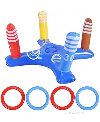 Inflatable Pool Ring Toss Games Toys,Fun Swimming Pool Games for Adults and Family Multiplayer Summer Pool Floating Games Toys & Water Fun Outdoor Play Party Favors
