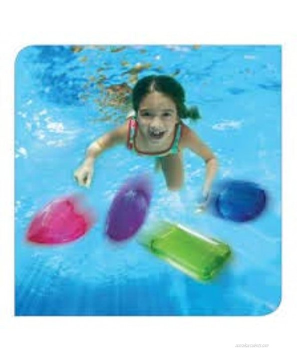 JA-RU Diving Gems Dive Crystals Diving Toys Fun Swimming Pool Dive Toys Gem Diving Training Toy Sinker for Kids. Kids Summer Toys Pool Accessories Party Favors | Plus 1 Ball 879-1p