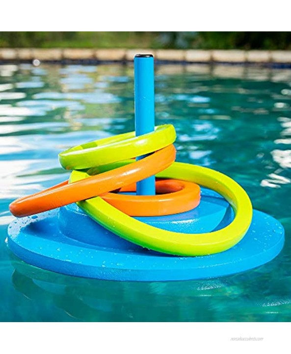 Robelle Floating Foam Ring Toss Game for Swimming Pools